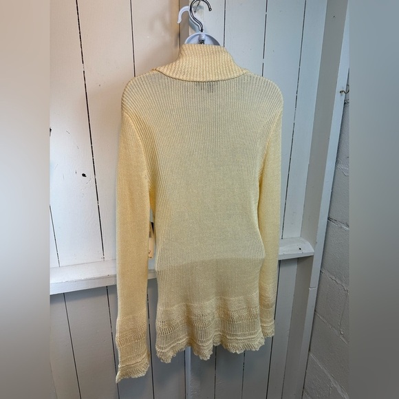 NWT Lauren Ralph Lauren Morton Cardigan Sweater Linen Women’s Large - Picture 8 of 12